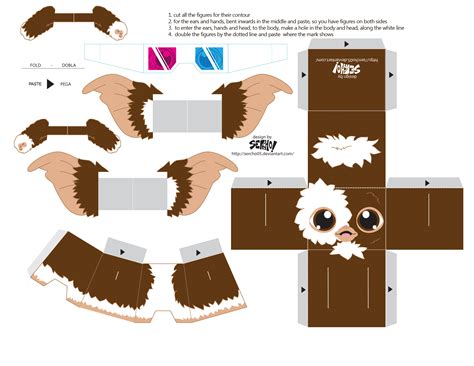 Blank Papercraft Template Papercraft Templates Paper Toys Template My