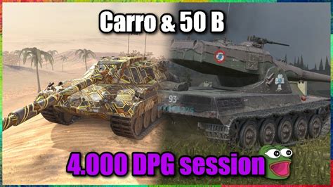 Carro 45t And Amx 50 B 4000 Dpg Gameplay Wot Blitz Youtube