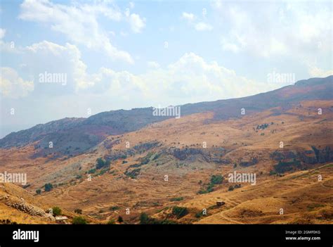Lebanon 16th Sep 2021 A View Of The Mountains That Encircle Bekaa