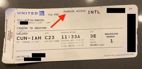 United Airlines Boarding Pass Ticket