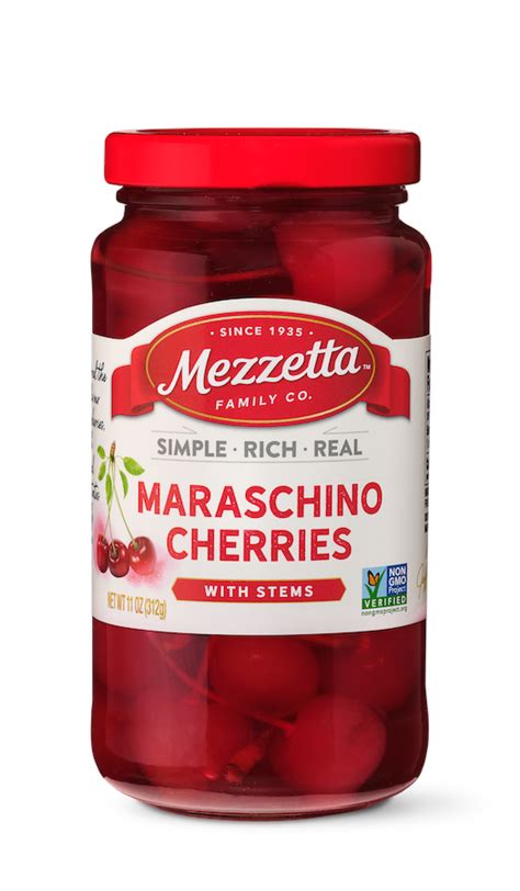 Maraschino Cherries With Stems Mezzetta