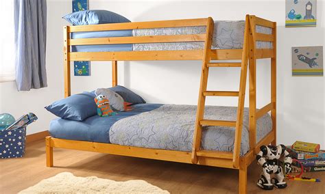 Durban Wooden Triple Bunk Bed Available With Or Without Mattresses Uk Furniture 4u