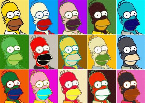 The Simpsons Homer Simpson Pop Art By