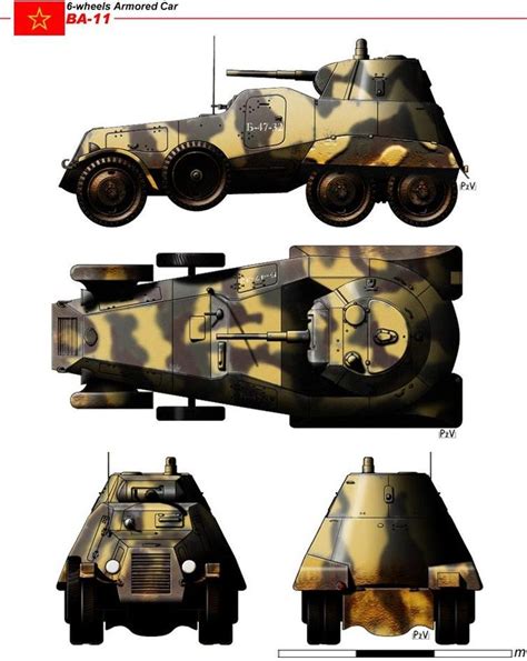 БА 11 тяжелый советский бронеавтомобиль Ba 11 Soviet Heavy Armored