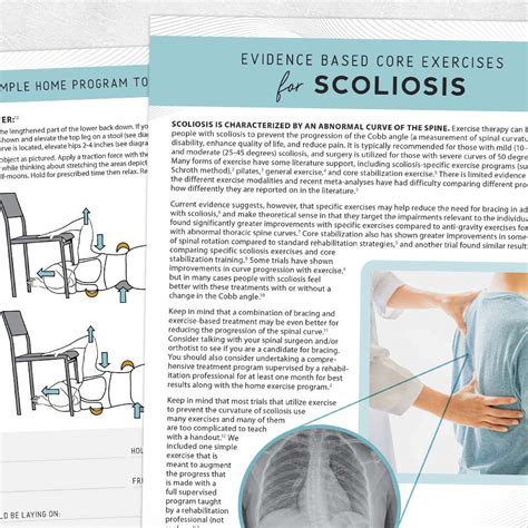 Evidence Based Core Exercises For Scoliosis Printable Handouts For Sexiz Pix