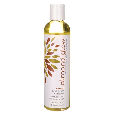 Home Health Almond Glow Body Lotion Massage Oil - Almond 8 fl oz (236 mL) Liquid - Swanson ...