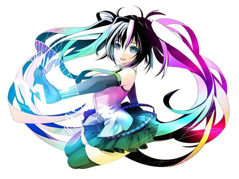 720p Free Download Colorful Miku Awesome Colors Nice Hatsune