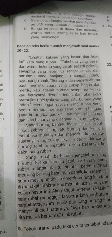 21.penyebab konflik pada teks tersebut adalah? 22.amanat pada teks cerita tersebut adala