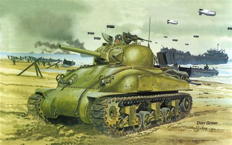 American Tank Sherman Grizzly Wallpaper Mural Photo 7995383 Premium