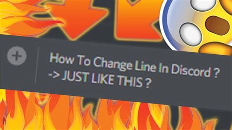 How To Change Line In Discord Life Saving Feature P Tutorial