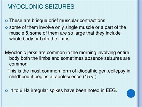 Myoclonic Seizures These Are Brisquebrief