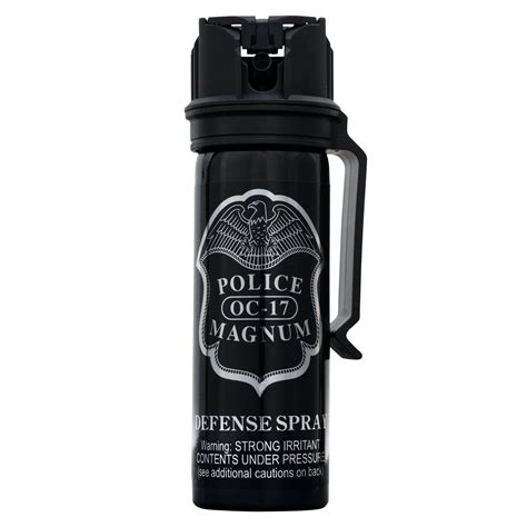 2 Police Magnum Pepper Spray 3oz Flip Top Fogger Belt Clip Self Defense