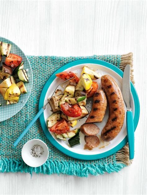 Balsamic Grilled Sausage And Summer Vegetables