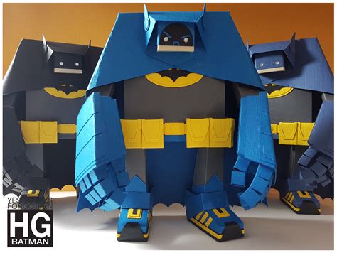 Paper Toy Batman Papermau Batman Articulated Paper Toy In Minecraft