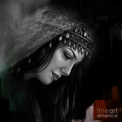 Arabian Woman 043 Painting By Gull G Pixels