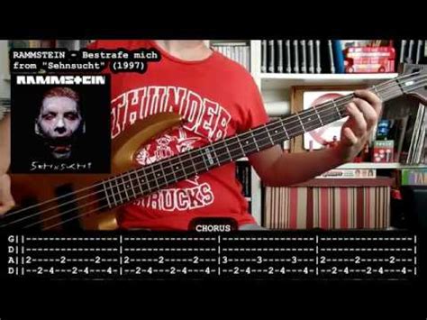 For motley crue fans!! bestrafe mich начал(а) читать. RAMMSTEIN - Bestrafe mich (bass cover w/ Tabs) - YouTube