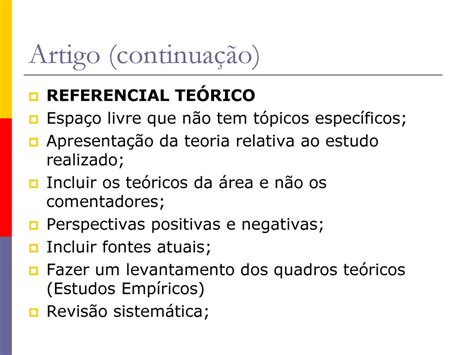 O Que Referencial Teorico