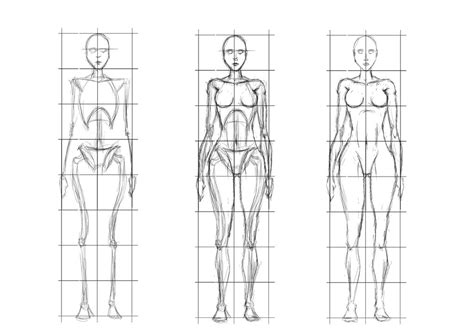 Female Human Body Sketch Body Base 2 By Michelle Mystery On