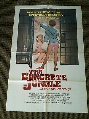 The Concrete Jungle Orig Sheet Movie Poster X Vf Jill