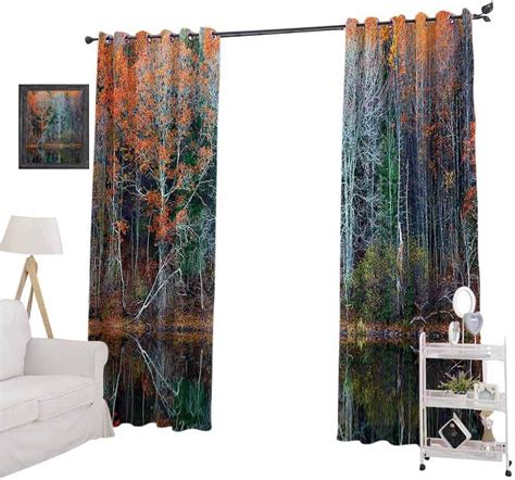 Aishare Store Bedroom Blackout Curtains Magical Forest With Tree