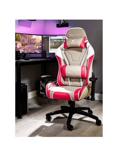 X Rocker Agility Redgrey Sport Esport Pc Office Gaming Chair Uk