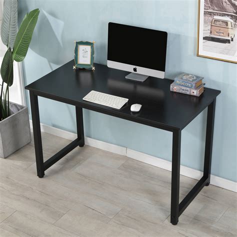 Maximize your workspace with new office desks from costco. Blck Computer Desk, 47" Modern Wooden Computer Desk, Heavy ...