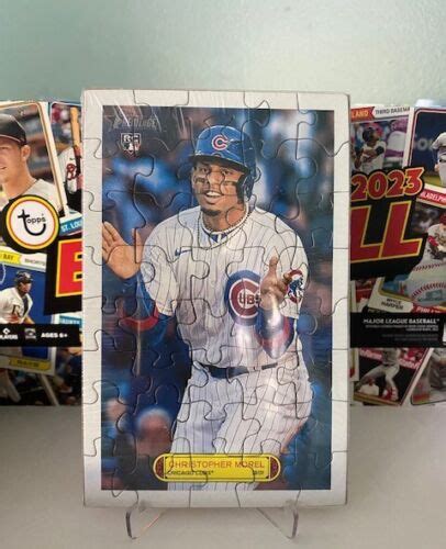 2023 topps heritage 1974 puzzle box topper 74pb 10 christopher morel rc cubs ebay