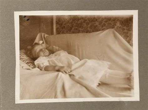 Peaceful Post Mortem Photo Of Young Girl