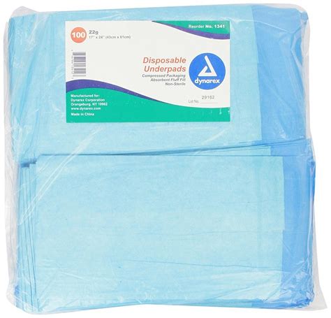 Dynarex Disposable Underpad 17 Inches X 24 Inches