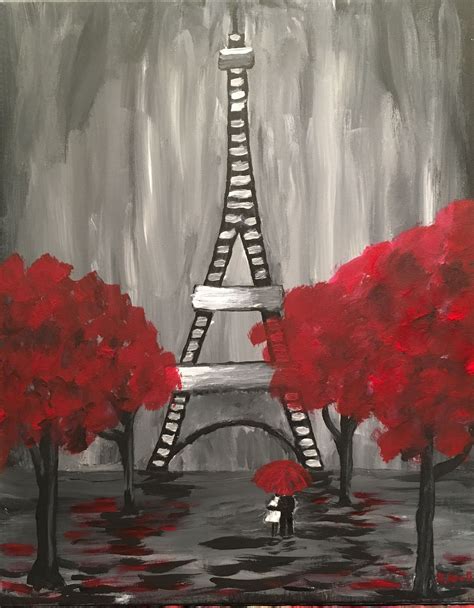 Rendezvous In Paris Acrylic Painting By Amanda Kroll Done At Pinot