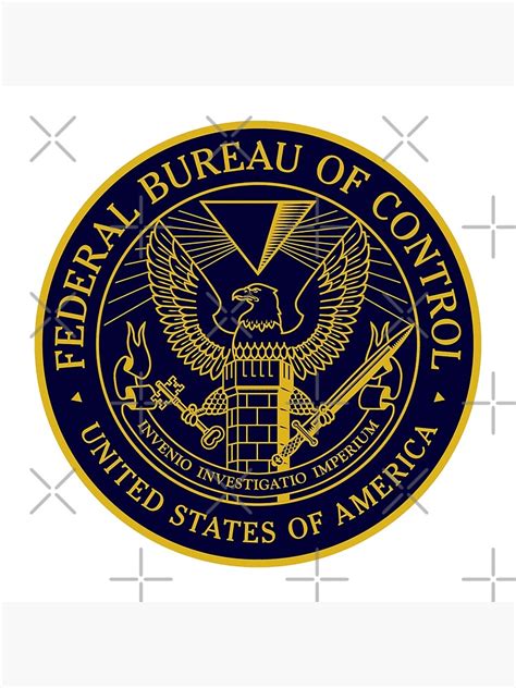 Federal Bureau Of Control Control Game Logo Clean Logo Poster By
