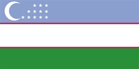 Flag Of Uzbekistan 2009 ClipArt ETC