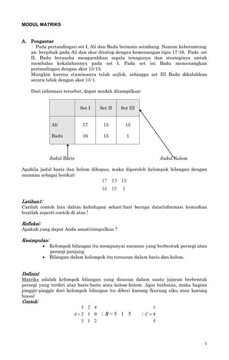 Contoh Soal Penerapan Matriks Dalam Kehidupan Sehari Hari Data Dikdasmen