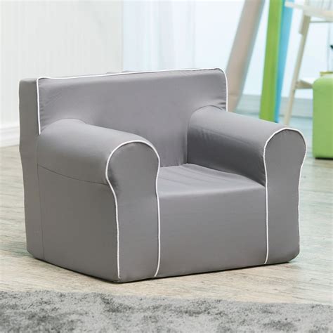 Here And There Kids Chair Gray Canvas
