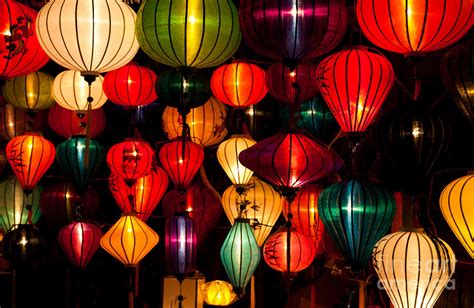 Silk Lanterns In Vietnam Photograph By Fototrav Print