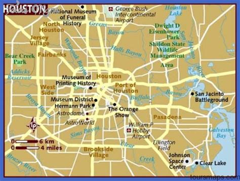 Houston Map Tourist Attractions