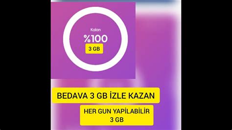 Turkcell Bedava Nternet B P Gb Yen Izle Sende Kazan Youtube