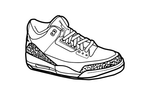 Dibujo De Zapatillas Nike Para Colorear Dibujos Para Colorear Imprimir