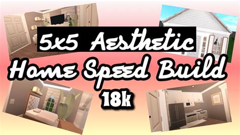 5x5 Aesthetic Home Speed Build Youtube