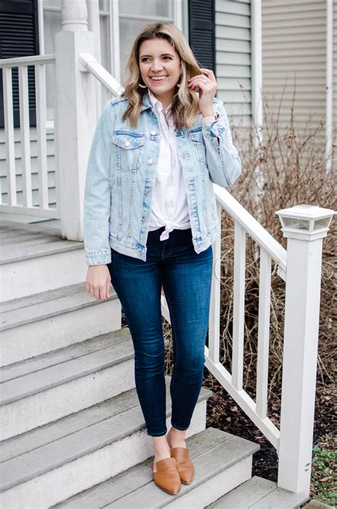 Six Oversized Denim Jacket Outfits For Spring By Lauren M
