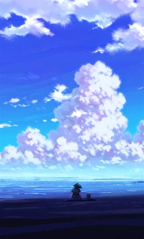 1280x2120 Anime Scenery Sitting 4k Iphone 6 Hd 4k