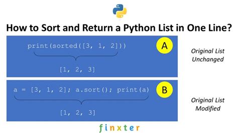 How To Sort And Return A Python List In One Line Laptrinhx