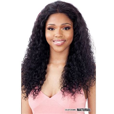 Model Model Nude Fresh Brazilian Human Hair Wet And Wavy Lace Frontal Wig Deep Wave