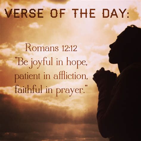 Verse Of The Day Romans 1212 Niv Be Joyful In Hope Patient In