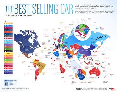 The Worlds Top Selling Cars Mapped Vivid Maps
