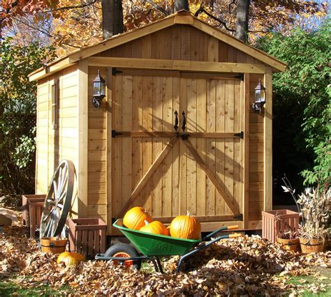 You kick out even put wooden shelves on rubbermaid sheds also last a lot longer than wood sheds. Cedar Shed Kits for Sale - Outdoor Living Today