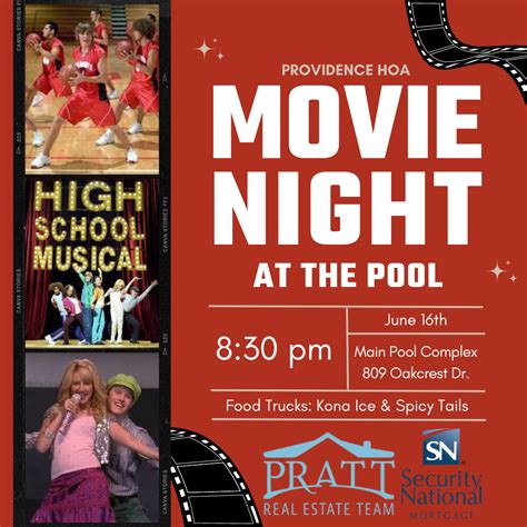 Movie Night At The Pool — Providence Homeowners Association