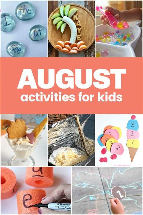 August Activities For Kids Free Summer Activity Calendar The
