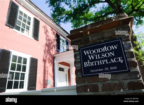 Woodrow Wilson Birthplace And Museum Stock Photo Alamy