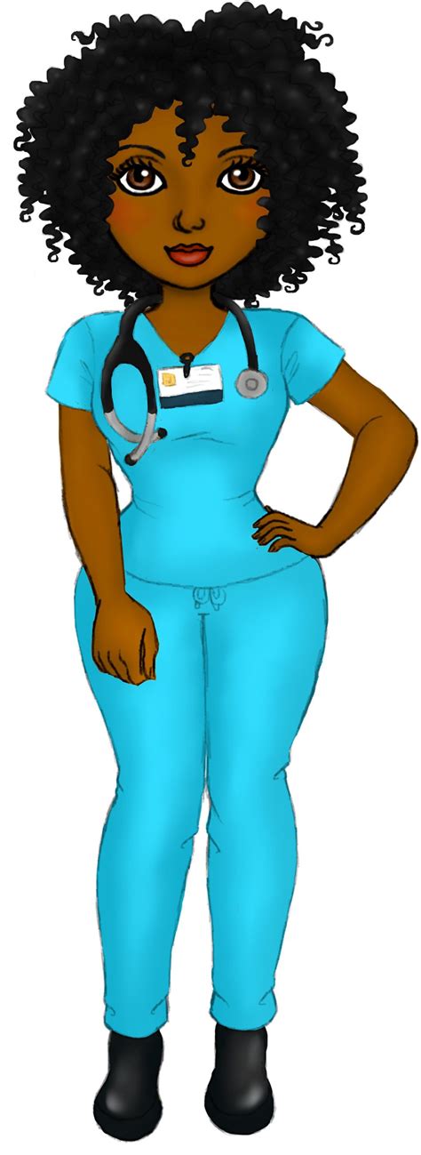 African American Nurse On This Sticker For Use In Planners Scrapbooks